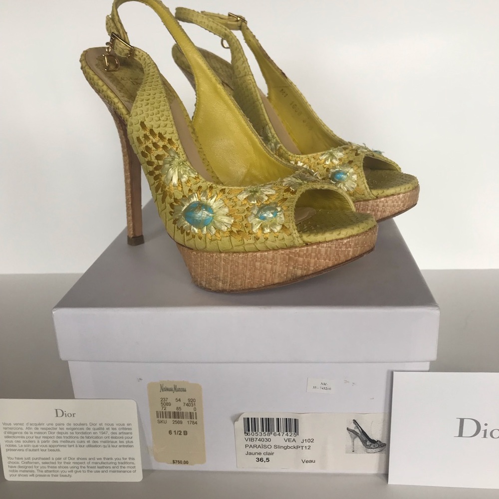 Authentic Christian Dior Slingback Sandals